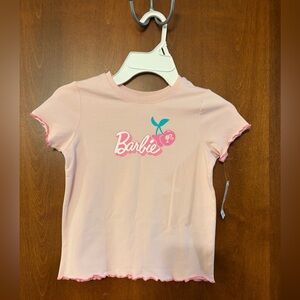 New Barbie Pink Short Sleeve Tee Girls 6